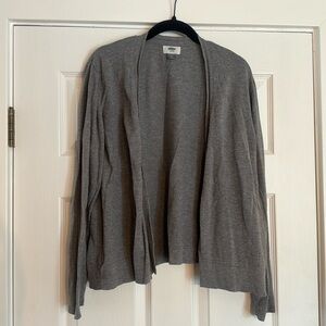Women’s XL old navy gray open front cardigan.